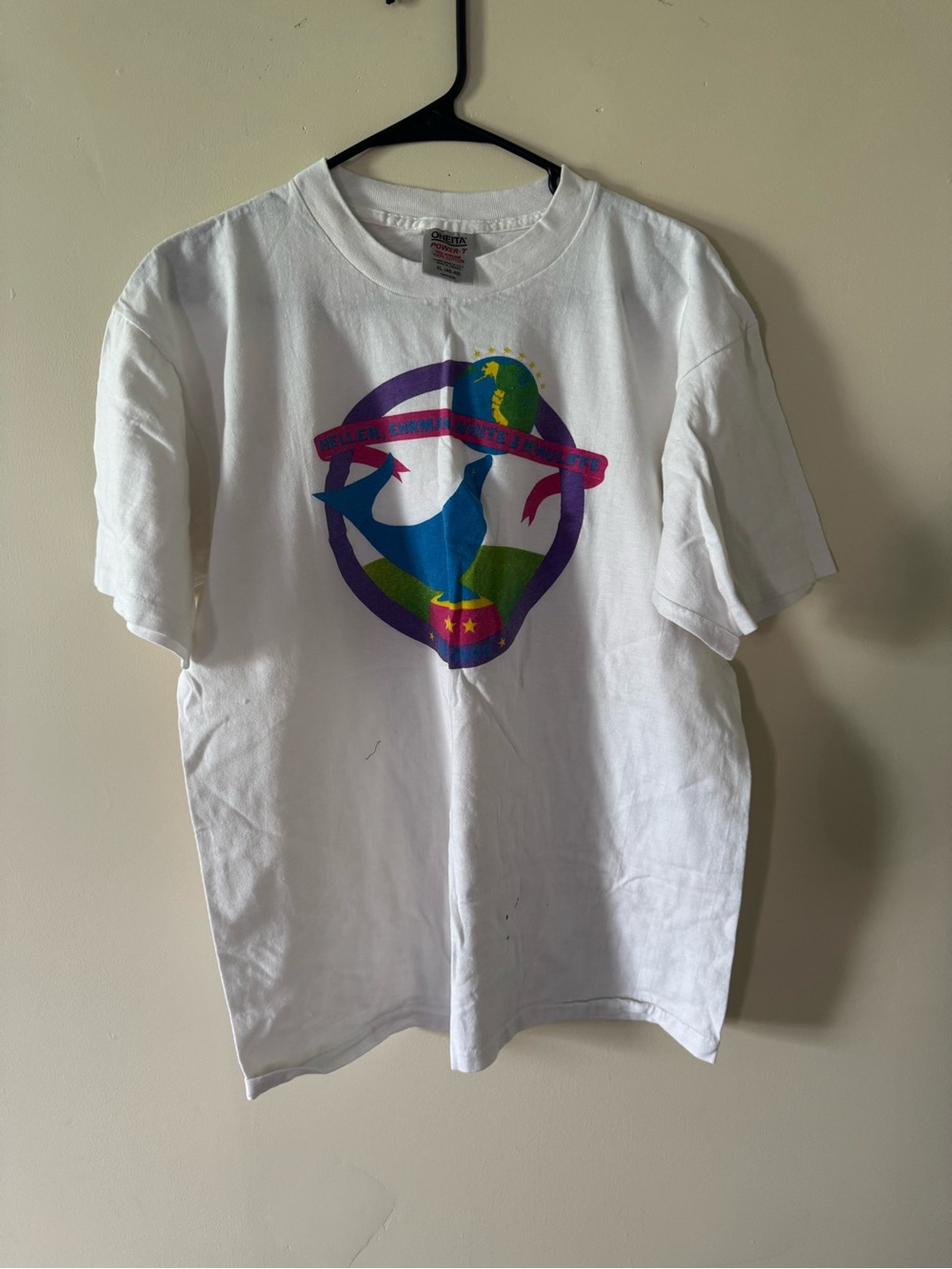 Vintage 1996 Heller Ehrman White & McAuliffe  T-Shirt Size XL Oneita Power-T